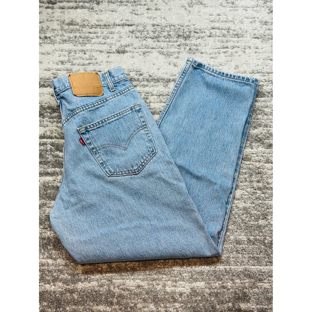 Levis 550 Relaxed Fit Jeans Mens W34 L30 Light Wash Vintage Denim Made in Canada